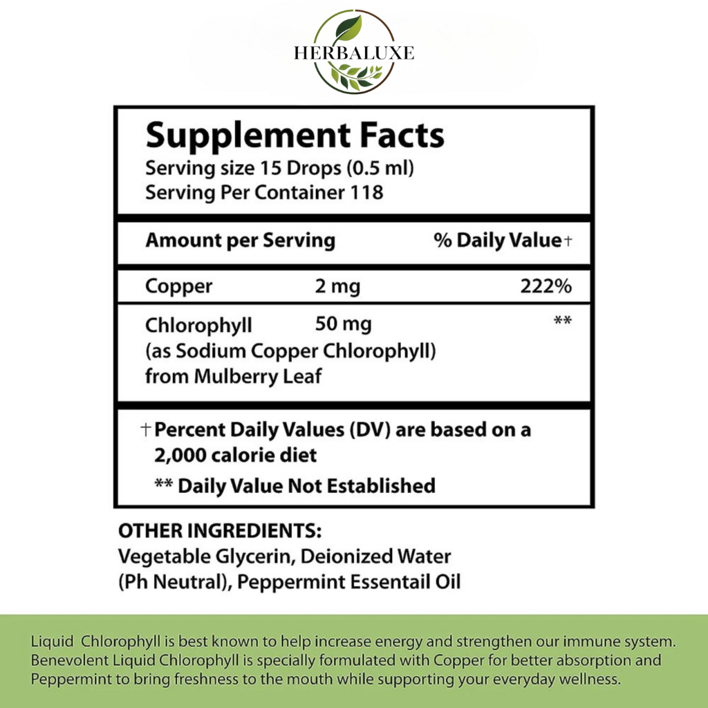 Herbaluxe Chlorophyll Drops