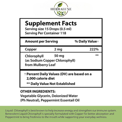 Herbaluxe Chlorophyll Drops